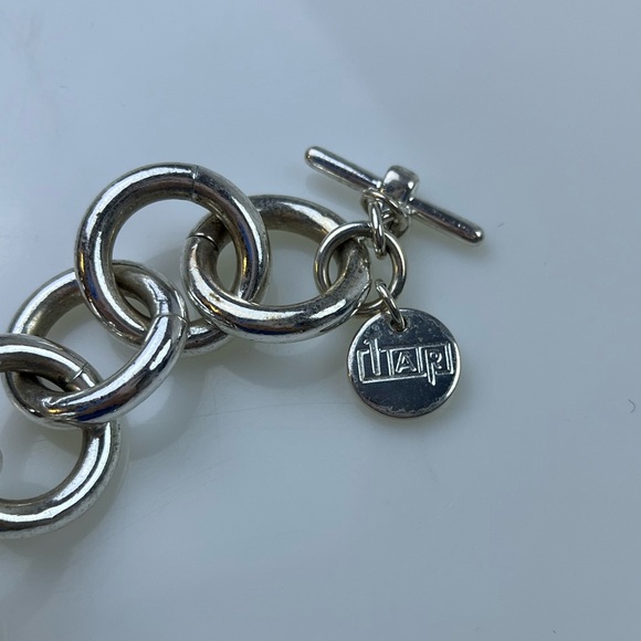 1AR Silver Chain Statement Necklace HR12-6 - Picture 3 of 6